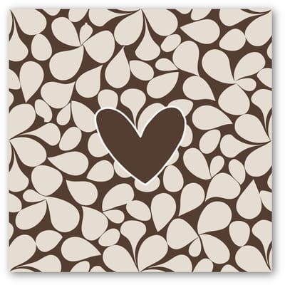 Forex tegeltje | In geschenkverpakking | Retro Heart