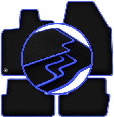 CARLUX-BLUE automatten voor: Nissan Qashqai I J10 crossover (2006-2013)