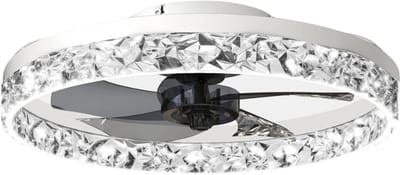 Bovista Plafondventilator - Met Verlichting - Plafond Ventilator - Met Lamp - Plafonniere Met Ventilator - Met Licht - Wit