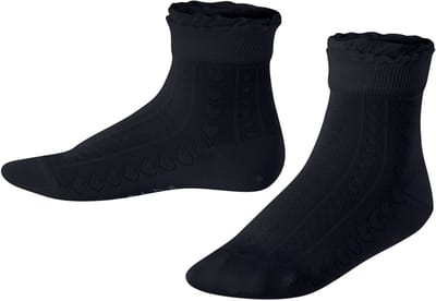 FALKE Romantic Net fijn elegant katoen sokken kinderen blauw - maat 23-26