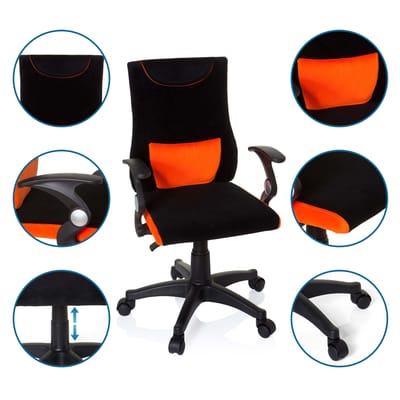 hjh office Kiddy Pro AL - Bureaustoel - Kinder - Oranje
