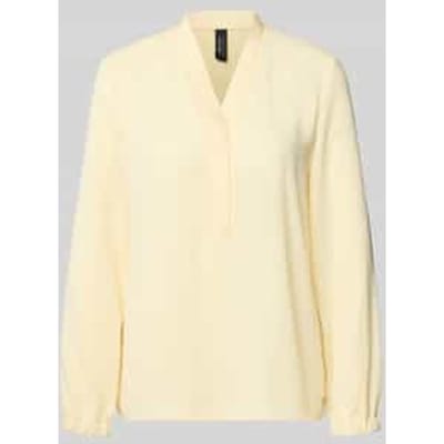 Regular fit blouse met V-hals