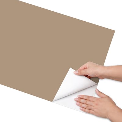Coloray Meubel Wrap Folie - Bruin Meubelfolie - 50x100 cm - Meubel Wrap Folie Warm lichtbruin - Plakfolie Meubels - Minimalist Meubelfolie - Decoratiefolie Zelfklevend - Slaapkamer decoratie - Achtergronden en patronen
