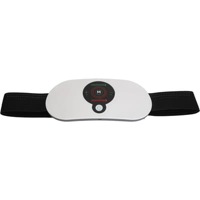 Elektrische Tailleband Apparaat 3 Niveaus Verwarming Massageband Vibratie Verwarmend Buikkussen Ingebouwde Batterij white
