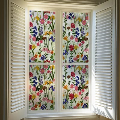 Dailygoods- Vensterfolie Ultieme Privacy - Raamfolie Glas in Lood - Statische Raamfolie - UV-bescherming - Energiezuinig - Eenvoudige Doe-Het-Zelf Oplossing