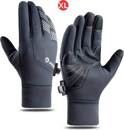 Livano Winterhandschoen - Handschoenen - Touchscreen Handschoenen - Wielrenhandschoenen - Fietshandschoenen - Winter - Grijs - Maat XL