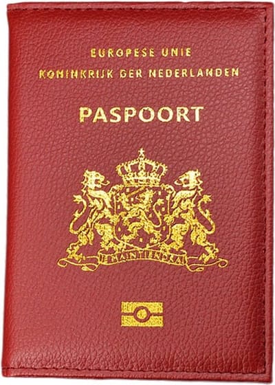 Luxe PU Leren Paspoorthoes I Paspoort Houder I Paspoort Cover I Paspoort Omslag I Paspoort Etui I Rood