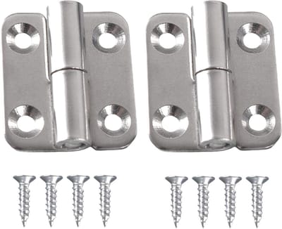 10 Stuks 1.5" Afneembare Scharnieren, RVS Scharnieren voor Kasten en Deuren, Duurzaam en Corrosiebestendig