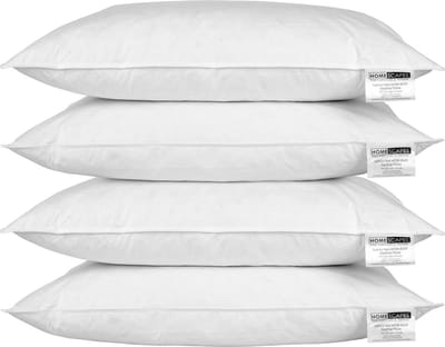 Homescapes Kussen set van 4, veren kussens 50x75 cm met 100% veren vulling