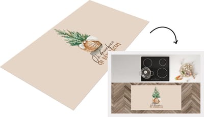 Keukenloper - Loper keuken - Kerst - Quotes - Oh denneboom oh denneboom - Spreuken - 120x60 cm - Keukenloper vinyl