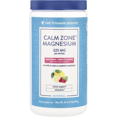 The Vitamin Shoppe, Calm Zone®, Magnesium, Framboos Citroen, 16 oz (450 gram)