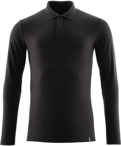 Mascot Crossover Poloshirt, met lange mouwen 20483-961 - diepzwart - 2XL