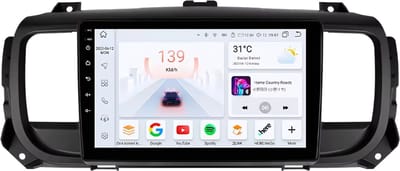 Autoradio met bluetooth - Carplay - Voor Peugeot Expert 3, Citroën Jumpy 3 & SpaceTourer (2016-2021) - Geschikt voor Apple en Android - Stereo - Navigatie - Navigatiesysteem auto - 8GB 128GB