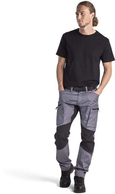 Blaklader Service werkbroek met stretch 1459-1845 - Grijs/Zwart - C44