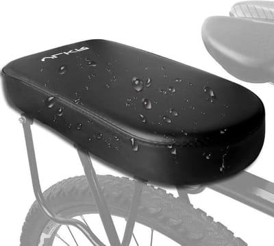 Fiets achterzitkussen - Fietszadel kussen - Comfortabel fietsen - Verdikt schuim 5cm - Universeel - Zwart