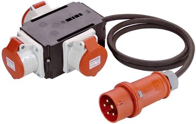 AS Schwabe MIXO Adapter ODER 60529 CEE-stroomverdeler 400 V 32 A