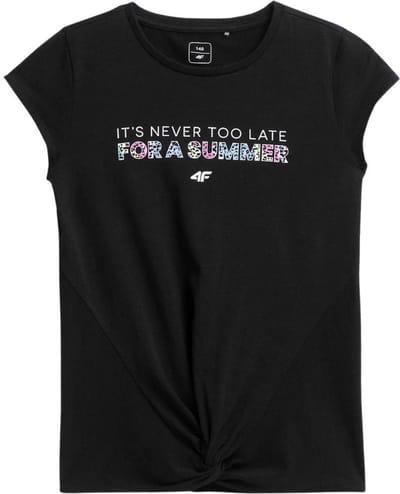 4F T-shirt Meisjes Zwart HJL22