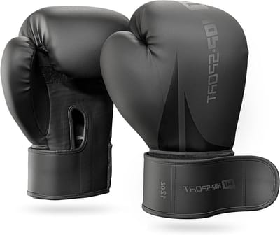 Bokshandschoenen - Trainingshandschoenen Bokszak - Thuis Training - 7 Lagen Bescherming - 12 OZ - Zwart