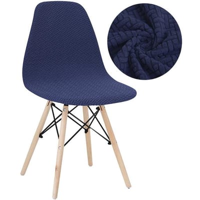 Fluwelen en Polar Fleece Stoffen Schelp Stoelhoes Stretch Scandinavische Stoelhoezen Eetkamerstoelhoes Voor Hotel Thuis Woonkamer 1 Pc
