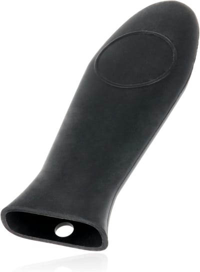 Silicone handvat voor pannen, 14,5 x 5 cm, Zwart, Hittebestendig, Pothandvat, Hittebescherming, Silicone handvatten voor pannen, Silicone handvat bescherming, Pothouder