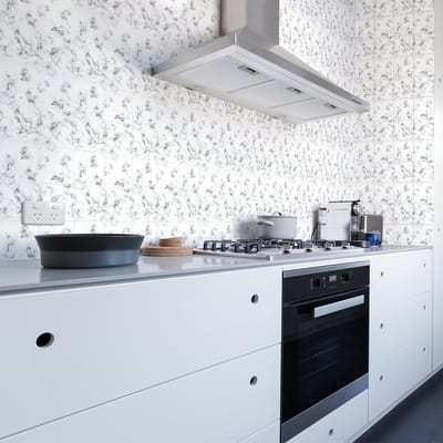 Zelfklevende tegelmuurstickers voor keuken en badkamer - 60 zwart-witte tegelstickers met marmerlook - 60 stickers van 10x10 cm