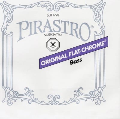 Pirastro P347120 double bass string G-1 medium, rope core, chrome steel, orchestra