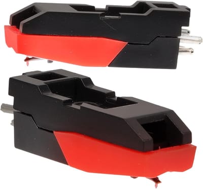 Vervangende Naald Platenspeler - Stylus Naald - Muziek Luisteren - Diamanten Stylus - 3.3 cm - Rood/Zwart