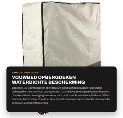 Dailygoods- Bedcover Waterdicht - Opvouwbare Beschermhoes - Lichtgewicht - Weerbestendig - 210D Oxford Katoen - Bescherming Tegen Vuil