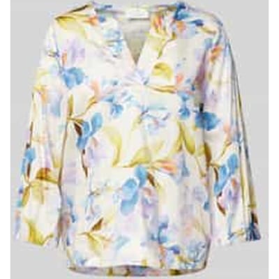 Comfort fit blouse met V-hals