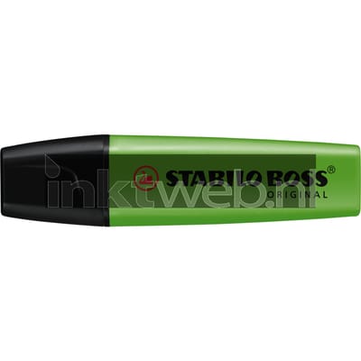 STABILO BOSS Origineel groen highlighter with water-based Inkt refillable - 10 pcs