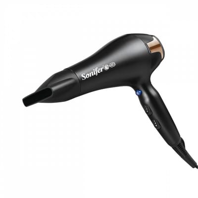 Sonifer SF-9525 Föhn – 2200W – Krachtige AC-motor – 3 warmtestanden – Coolshot – Zwart – Salonkwaliteit