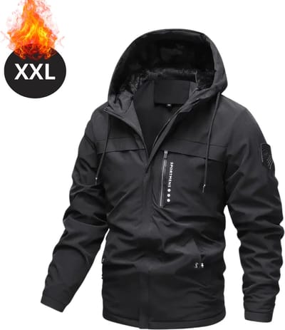 Bovista Windjas Voor Heren - Parka - Lente & Herfst - Jas - Volwassen - Windjack - Windbreaker - Buiten - Zwart - Maat XXL