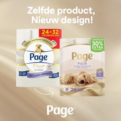 Page Toiletpapier Puur 3-laags - 3 x 4 stuks - Voordeelverpakking