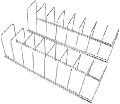 Dailygoods- Schotelrek Roestvrij Staal - Bordenstandaard - Dekselorganizer - Afdruiprek - Hygiënisch - Eenvoudig te reinigen - Bordenhouder