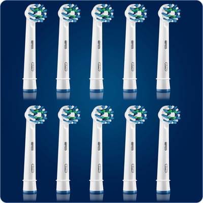 Oral-B CrossAction - Opzetborstels - 10 Stuks