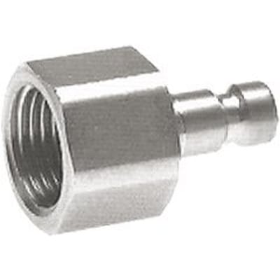Vernikkeld Messing DN 2.7 (Micro) Luchtkoppeling Insteeknippel G 1/8 inch Binnendraad [2 Stuks]