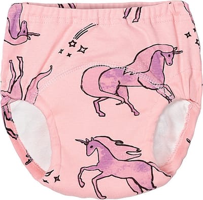 Oefenbroekje voor Zindelijkheid - Zindelijk Worden - Luier Training - Oefenbroek Zindelijk - Peuters & Kleuters - 100% Katoen - Stretchy - Wasbaar Zindelijkheidsbroekje - Toilet Training - Eenhoorn - Unicorn - Maat 100 - 14 tot 16 kilo