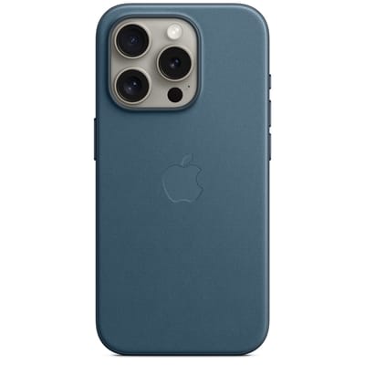 FineWoven Backcover MagSafe voor de Apple iPhone 15 Pro - Pacific Blue