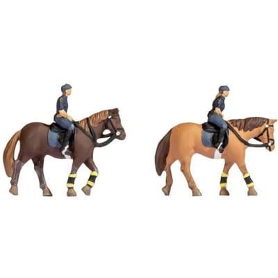 NOCH 36078 N Politie te paard figuren Geverfd, Staand
