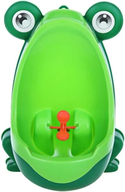 Kinder Urinoir - Zindelijkheidstraining Potje - Zindelijkheid Leren - Kikker Vorm - 30 x 21 x 16 cm - Donkergroen Smaragdgroen