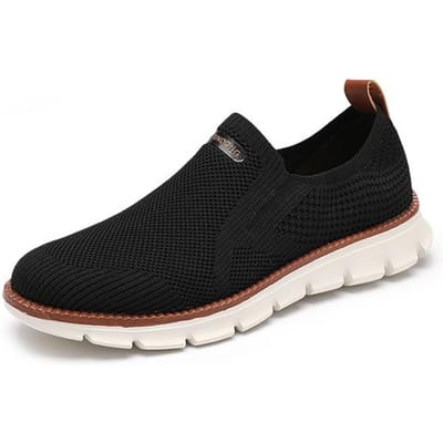 Nouvelles Chaussures Décontractées en Mesh pour Homme Été Sports de Plein Air Fitness Baskets Mode Légères Respirantes à Semelle Souple Grande Taille 48 noir