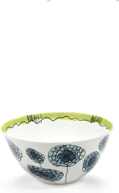 Serax Marni Midnight Flowers Anemone Vaniglia bowl / slakom D25cm H13cm groen / blauw