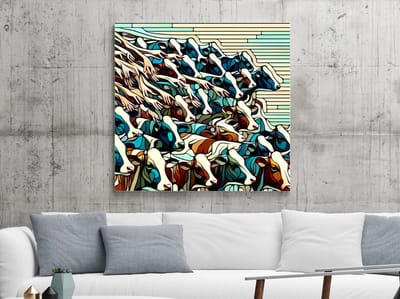 Kunstprint | Wanddecoratie | Dibond | 100 × 100 cm