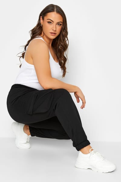 Yours Cargojoggingbroek In Zwart Size 42