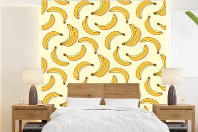 Behang - Fotobehang Fruit - Design - Banaan - Breedte 220 cm x hoogte 240 cm