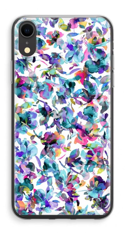 Case Company® - Hoesje geschikt voor iPhone XR hoesje - Hibiscus Flowers - Soft Cover Telefoonhoesje - Bescherming aan alle Kanten en Schermrand