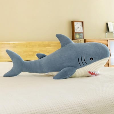Haaienkussen Walviskussen Slapen met Pop Knuffelpop Slaapkamer Superzacht Beenondersteuning voor Mannen en Vrouwen Verjaardagscadeau 40 cm
