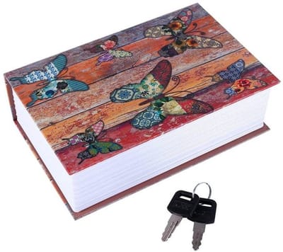 Dailygoody - Book safe key lock - Veiligheidsbox - Multicolour