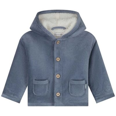 Prénatal newborn jas velours Steel Blue 50 heren