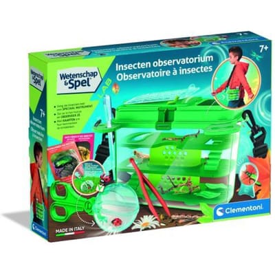Clementoni Wetenschap & Spel - Insecten Observatorium - STEM spelgoed - Draagbaar insecten hotel - Speelgoed van het jaar 2025 - Voor kinderen vanaf 8 jaar